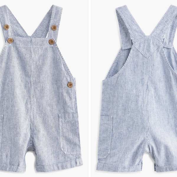 Next Kids' Linen-Blend Shortalls