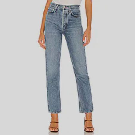 AGOLDE 90's Pinch Waist High Rise Straight Fit Jeans