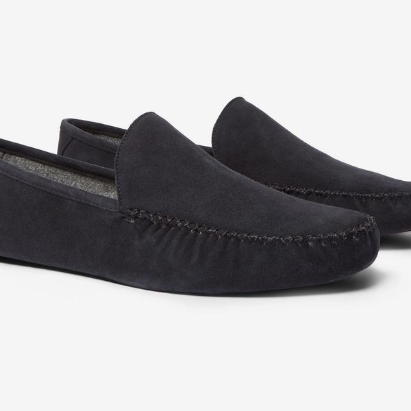 Loro Piana Maurice Cashmere-Lined Suede Slippers