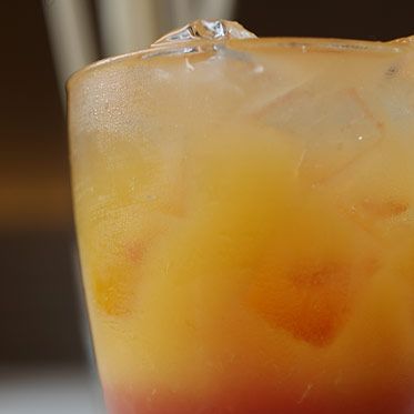 Mezcal, blood orange, orange juice