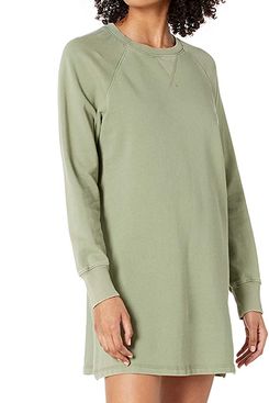 Lucky Brand Women’s Long Sleeve Crew Neck Sweatshirt Dress