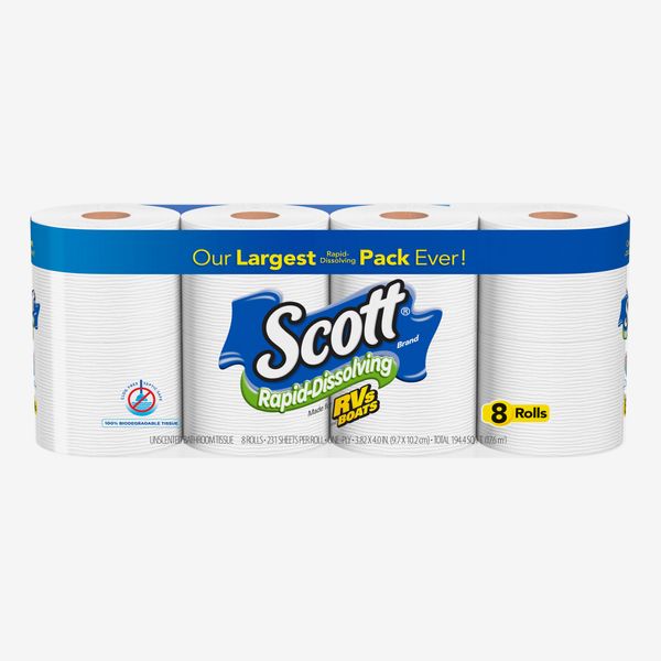 Scott Rapid-Dissolving Toilet Paper, 8 Rolls