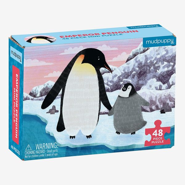Mudpuppy Emperor Penguin Mini-Puzzle, 48 Pieces, 8 by 5.75 Inches