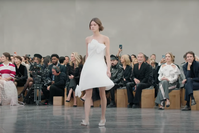 The first look at Jonathan Anderson’s Dior womenswear debut.