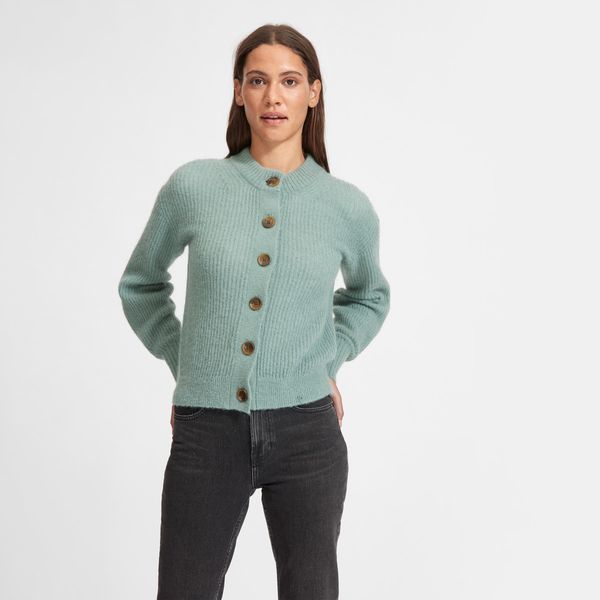 Everlane Cropped Alpaca Cardigan