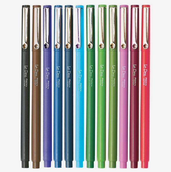 Marvy (4300S-12pk) Le Pen, 12 Color Set, Dozen (Micro Fine Point)