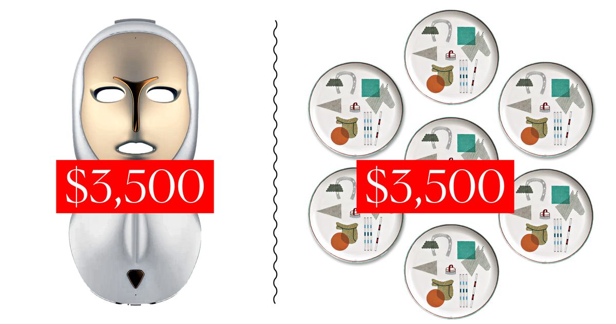 Would You Rather Buy an Artemis LED Mask and Neck Plate or Seven Hermès Plates?