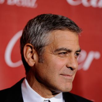 PALM SPRINGS, CA - JANUARY 07: Actor George Clooney arrives at the 2012 Palm Springs International Film Festival Awards Gala at Palm Springs Convention Center on January 7, 2012 in Palm Springs, California. (Photo by Frazer Harrison/Getty Images)