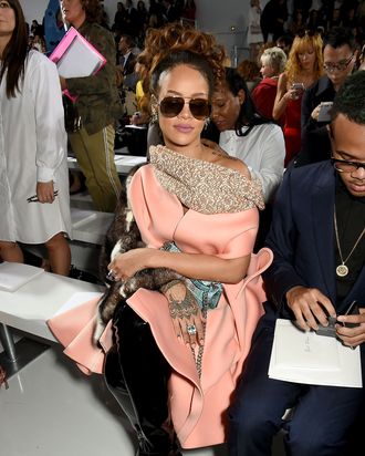 Rihanna at a fashion show (not her own.)
