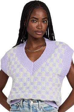 English Factory Checker Knit Vest