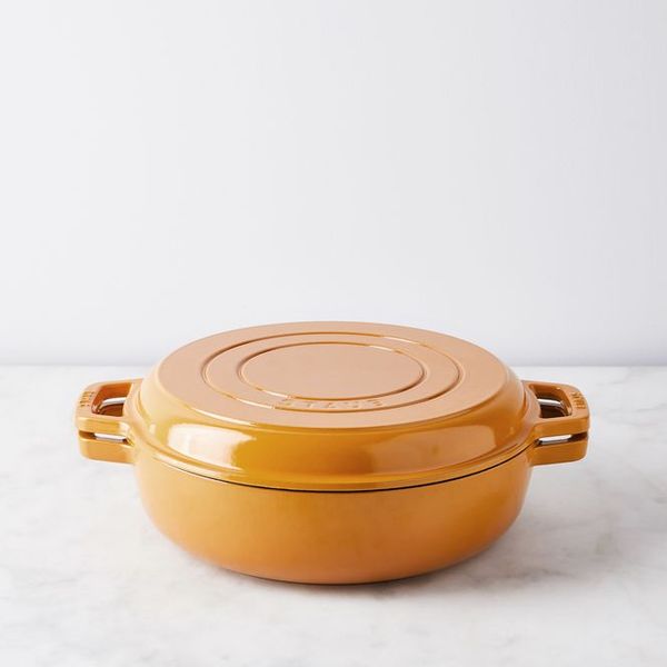 Food52 x Staub Turmeric Cookware 2-in-1 Grill Pan and Cocotte