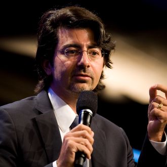 NEW YORK, NY - SEPTEMBER 23: eBay founder Pierre Omidyar speaks during the panel session Democracy and Voice: Technology For Citizen Empowerment and Human Rights during the annual Clinton Global Initiative (CGI) on September 23, 2010 in New York City. The sixth annual meeting of the CGI gathers prominent individuals in politics, business, science, academics, religion and entertainment to discuss global issues such as climate change and the reconstruction of Haiti. The event, founded by Clinton after he left office, is held the same week as the General Assembly at the United Nations, when most world leaders are in New York City. (Photo by Brian Harkin/Getty Images) *** Local Caption *** Pierre Omidyar