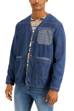 Sun + Stone Men's James Denim Liner Jacket