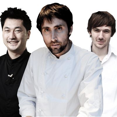 Pierre Sang, Inaki Aizpitarte, and Romain Tischenko, who were profiled in a female-free chef feature.