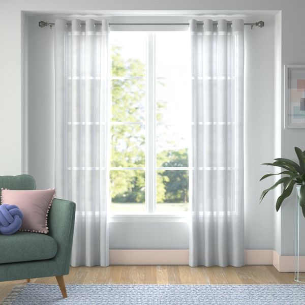 Wayfair Basics Sheer Grommet Curtain Panel