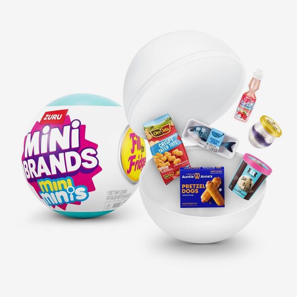 Mini Brands Fill the Fridge Mini Minis Series 1: Plastic Mini Figures Set, Includes 5 Figures