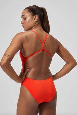 Speedo Solid V-Back One-Piece