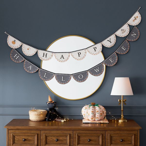 Pottery Barn Riley Sheehey Happy Halloween Garland