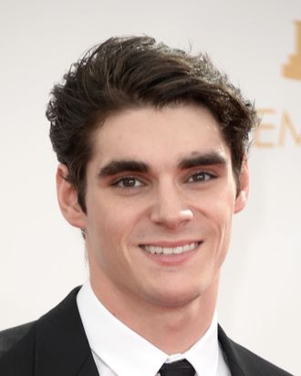 LOS ANGELES, CA - SEPTEMBER 22: Actor RJ Mitte arrives at the 65th Annual Primetime Emmy Awards held at Nokia Theatre L.A. Live on September 22, 2013 in Los Angeles, California. (Photo by Frazer Harrison/Getty Images)