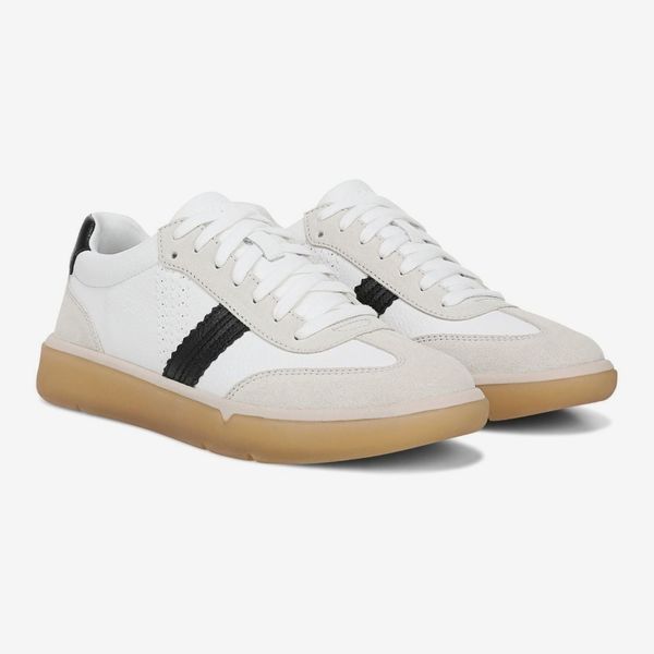 Vionic City Walk Sneaker - White & Black Leather