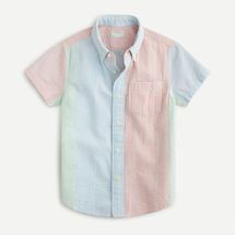 J.Crew Boys’ short-sleeve seersucker shirt