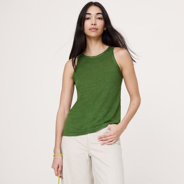 Banana Republic Linen Cutaway Tank