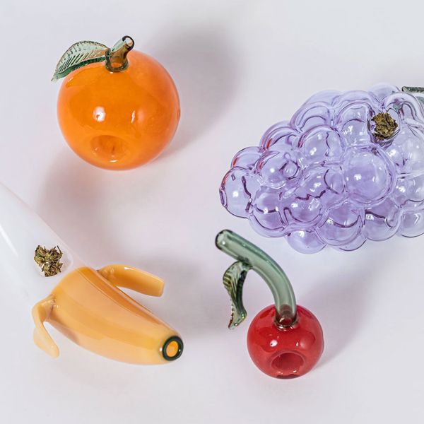 Flower by Edie Parker Glass Fruit Pipe
