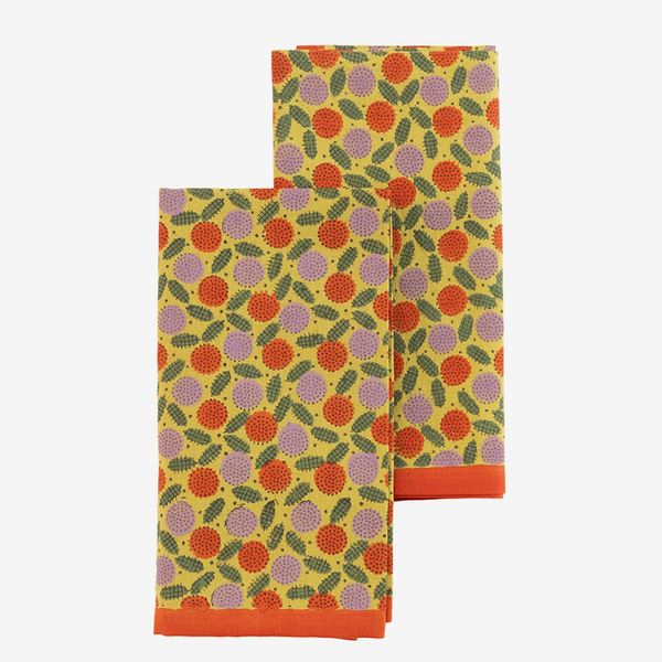 Block Shop Chartreuse Tree of Life Napkin - 4-pack