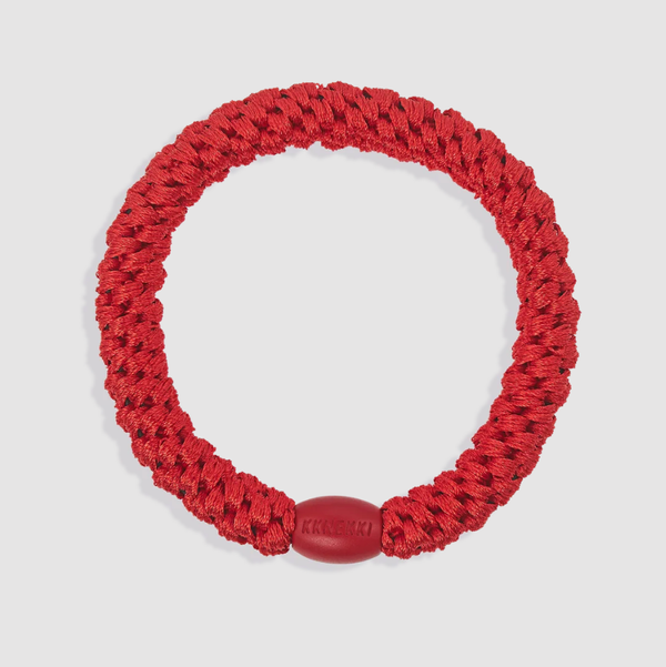 Kknekki Original Hair Ties, Clear Red