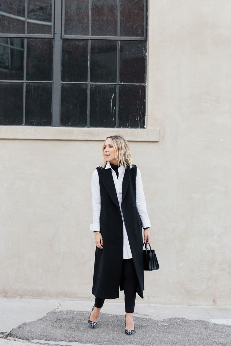 12 Ways to Wear a Long Vest This Fall