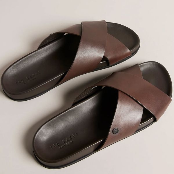 Men's Glamour Thong sandals in Brown - Sandalishop.it