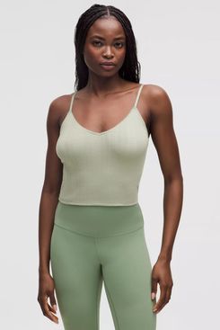 Lululemon Cotton Pointelle Cropped Cami Tank Top