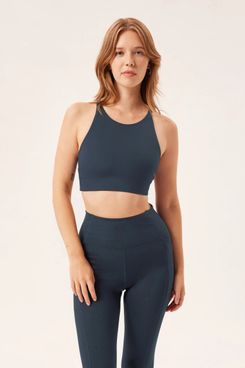 GIRLFRIEND COLLECTIVE Tommy Stretch Tech Bra Top - Navy