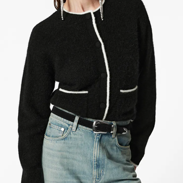 & Other Stories Boxy Crew-Neck Cardigan