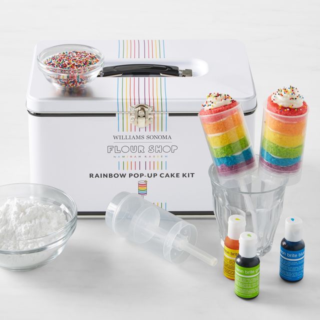 Williams Sonoma Flour Shop x Williams Sonoma Rainbow Pop-Up Cake Kit