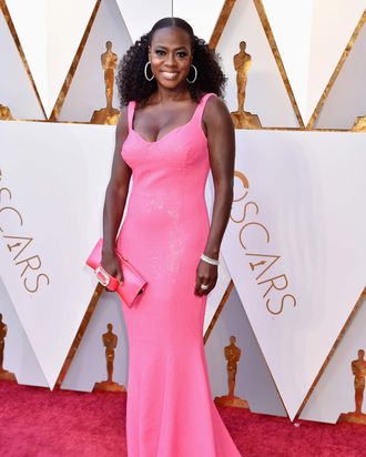 Hot pink shop dress red carpet