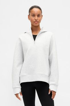 GapFit Oversized Quarter-Zip Hoodie