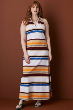 Rosie Assoulin x Target Sleeveless Polo Striped Maxi Dress