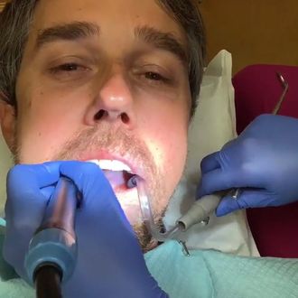 Beto Getting Teeth Cleaned