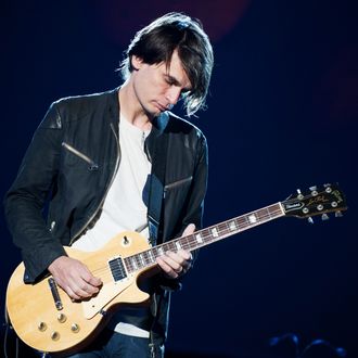 Jonny Greenwood performs on stage on Day 4 of Open'er Festival 2013 on July 6, 2013 in Gdynia, Poland. 