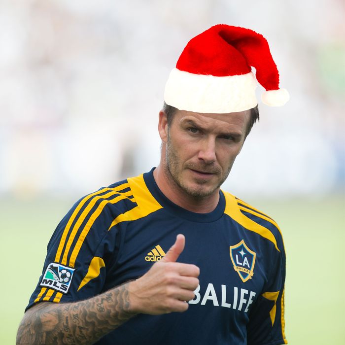 David Beckham, Santa baby.
