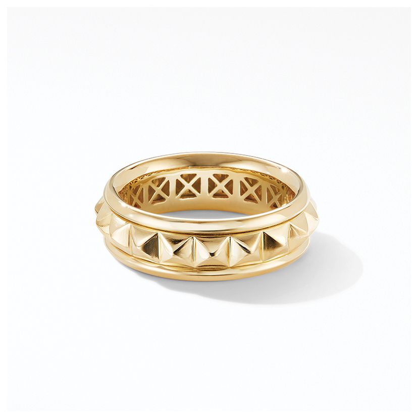 Modern Renaissance Pyramid Ring in 18K Yellow Gold