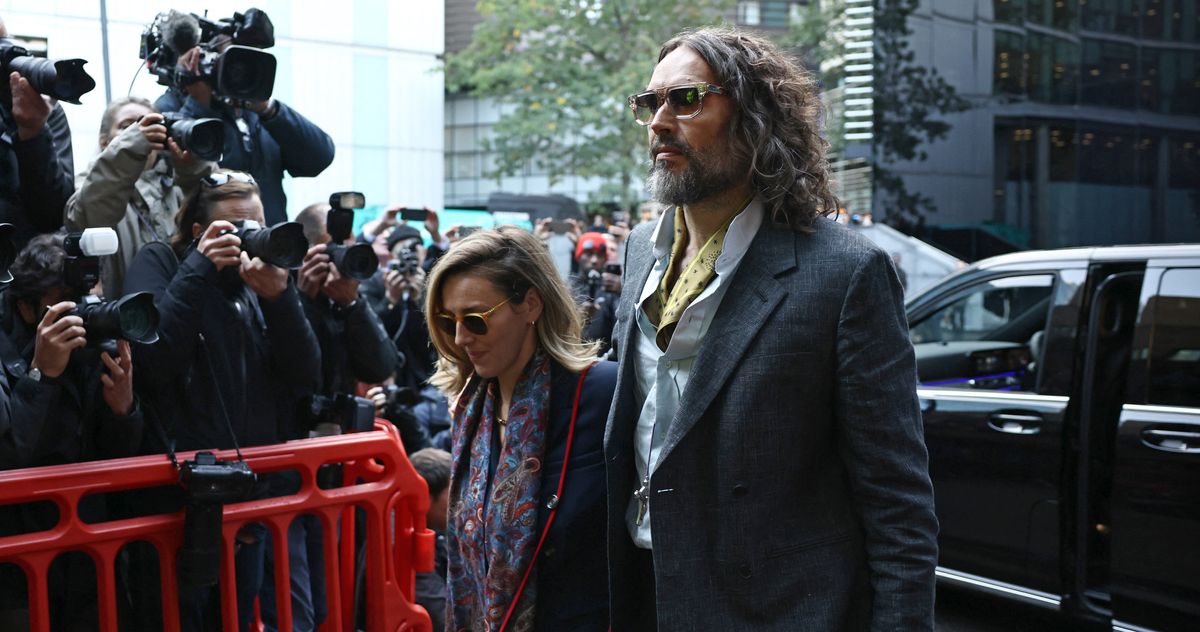 Russell Brand's Wife Defends Him in Court
