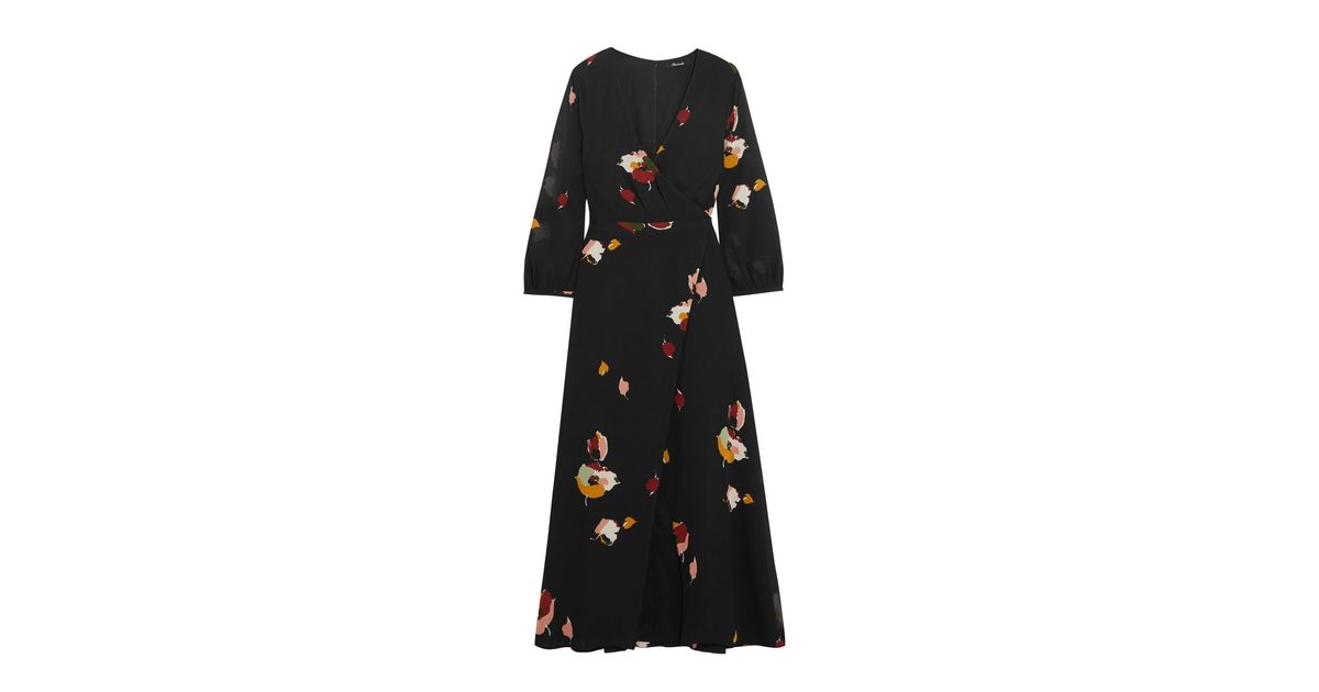 A Dark Floral Wrap Dress From Madewell