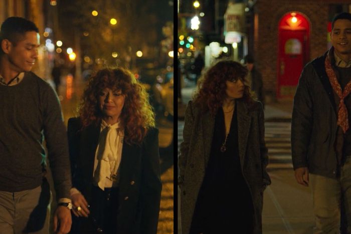 The two timelines, right before they intersect.