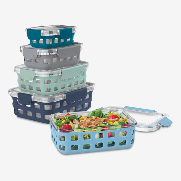 Ello DuraGlass Meal Prep Full Week 10-Pc. Food Storage Container Set, Blue