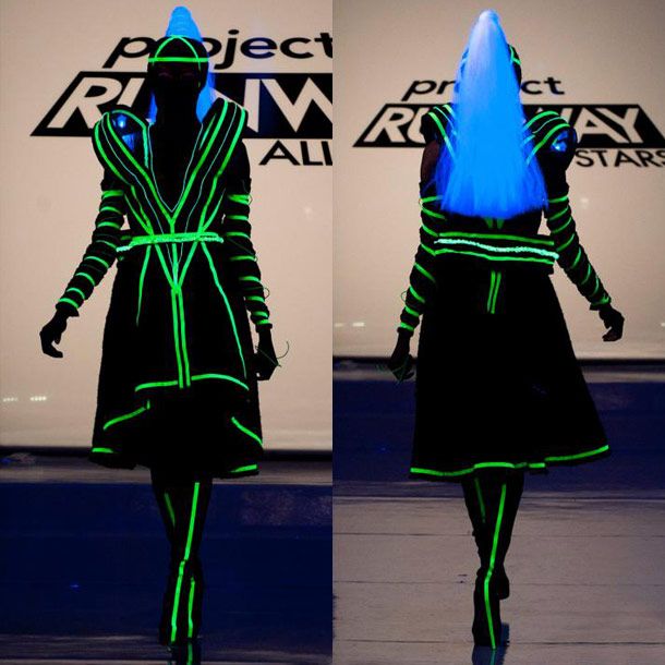 Glow in the dark fashion show 