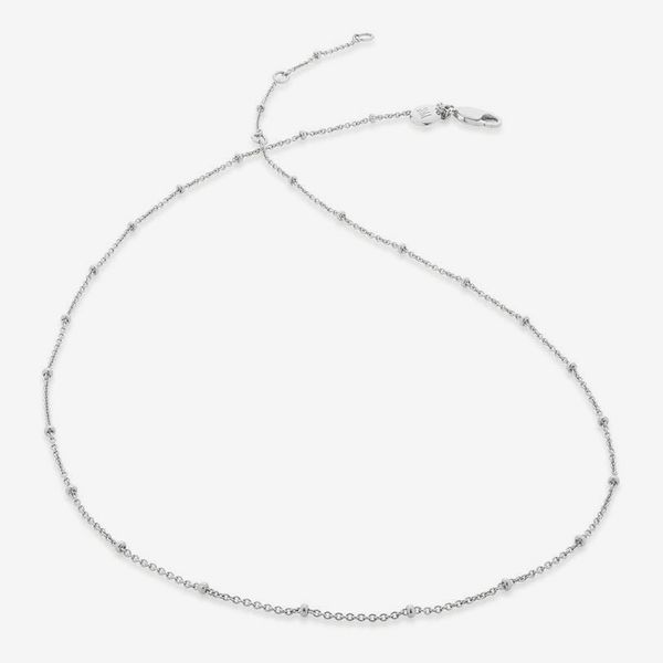 Monica Vinader Fine Bead Station Necklace - 16