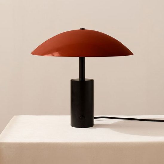 15 Best Bedside Lamps, Green Canoe Shelf Table Lamp Black Shade