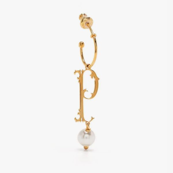 Simone Rocha Single Initial Pendant Earring